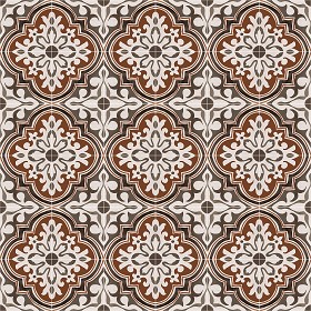 Textures   -   ARCHITECTURE   -   TILES INTERIOR   -   Cement - Encaustic   -  Encaustic - Traditional encaustic cement ornate tile texture seamless 13592