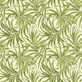 Textures   -   MATERIALS   -   WALLPAPER   -   various patterns  - Tropics bali leaves wallpaper texture seamless 20932 (seamless)