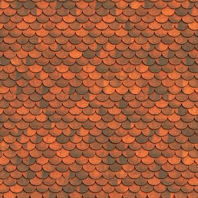 Textures   -   ARCHITECTURE   -   ROOFINGS   -   Clay roofs  - Grand cru Ecaille shingles clay roof tile texture seamless 03498 (seamless)