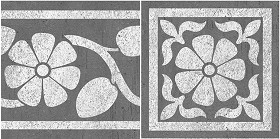 Textures   -   ARCHITECTURE   -   TILES INTERIOR   -   Cement - Encaustic   -   Victorian  - Corner border tiles victorian cement floor texture seamless 13814 (seamless)