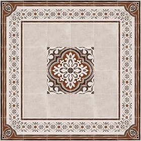 Textures   -   ARCHITECTURE   -   TILES INTERIOR   -   Cement - Encaustic   -   Encaustic  - Traditional encaustic cement ornate tile texture seamless 13595 (seamless)