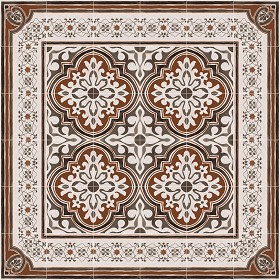 Textures   -   ARCHITECTURE   -   TILES INTERIOR   -   Cement - Encaustic   -   Encaustic  - Traditional encaustic cement ornate tile texture seamless 13596 (seamless)