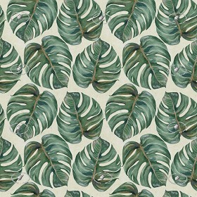 Textures   -   MATERIALS   -   WALLPAPER   -  various patterns - Tropical leaves wallpaper texture seamless 20936