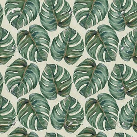 Textures   -   MATERIALS   -   WALLPAPER   -   various patterns  - Tropical leaves wallpaper texture seamless 20936 (seamless)