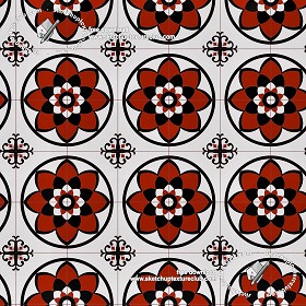 Textures   -   ARCHITECTURE   -   TILES INTERIOR   -   Ornate tiles   -  Geometric patterns - Geometric patterns tile texture seamless 19103