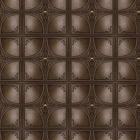 Textures   -   ARCHITECTURE   -   DECORATIVE PANELS   -   3D Wall panels   -   Mixed colors  - Leather interior 3D wall panel texture seamless 02884 (seamless)