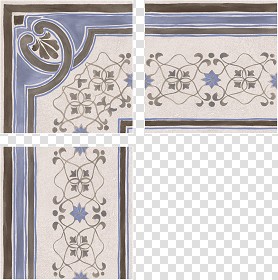 Textures   -   ARCHITECTURE   -   TILES INTERIOR   -   Cement - Encaustic   -  Encaustic - Border traditional encaustic cement ornate tile texture seamless 13604
