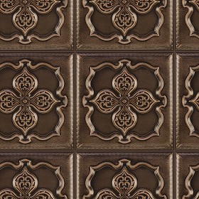 Textures   -   ARCHITECTURE   -   DECORATIVE PANELS   -   3D Wall panels   -   Mixed colors  - Leather interior 3D wall panel texture seamless 02885 (seamless)