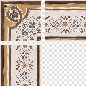 Textures   -   ARCHITECTURE   -   TILES INTERIOR   -   Cement - Encaustic   -  Encaustic - Border traditional encaustic cement ornate tile texture seamless 13605