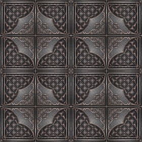 Textures   -   ARCHITECTURE   -   DECORATIVE PANELS   -   3D Wall panels   -  Mixed colors - Leather interior 3D wall panel texture seamless 02886