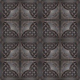 Textures   -   ARCHITECTURE   -   DECORATIVE PANELS   -   3D Wall panels   -   Mixed colors  - Leather interior 3D wall panel texture seamless 02886 (seamless)