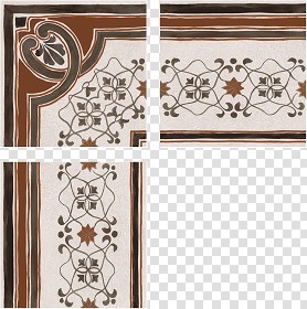 Textures   -   ARCHITECTURE   -   TILES INTERIOR   -   Cement - Encaustic   -  Encaustic - Border traditional encaustic cement ornate tile texture seamless 13606