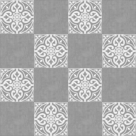 Textures   -   ARCHITECTURE   -   TILES INTERIOR   -   Cement - Encaustic   -  Victorian - Victorian cement floor tile texture seamless 13825