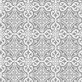 Textures   -   ARCHITECTURE   -   TILES INTERIOR   -   Cement - Encaustic   -  Victorian - Victorian cement floor tile texture seamless 13830