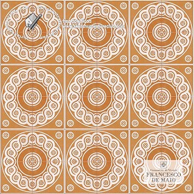Textures   -   ARCHITECTURE   -   TILES INTERIOR   -   Ornate tiles   -  Geometric patterns - Vietri italy ceramics floor tiles texture seamless 19156