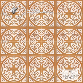 Textures   -   ARCHITECTURE   -   TILES INTERIOR   -   Ornate tiles   -  Geometric patterns - Vietri italy ceramics floor tiles texture seamless 19157