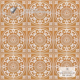 Textures   -   ARCHITECTURE   -   TILES INTERIOR   -   Ornate tiles   -  Geometric patterns - Vietri italy ceramics floor tiles texture seamless 19158