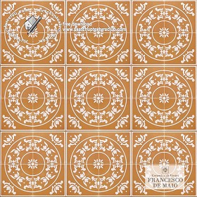 Textures   -   ARCHITECTURE   -   TILES INTERIOR   -   Ornate tiles   -   Geometric patterns  - Vietri italy ceramics floor tiles texture seamless 19160 (seamless)