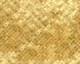 Textures   -   MATERIALS   -   METALS   -  Plates - Mosaico gold metal plate texture seamless 10756