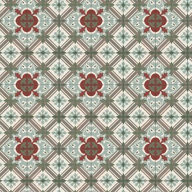 Textures   -   ARCHITECTURE   -   TILES INTERIOR   -   Cement - Encaustic   -   Encaustic  - Traditional encaustic cement ornate tile texture seamless 13618 (seamless)