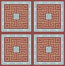 Textures   -   ARCHITECTURE   -   TILES INTERIOR   -   Cement - Encaustic   -   Victorian  - Victorian cement floor tile texture seamless 13837 (seamless)