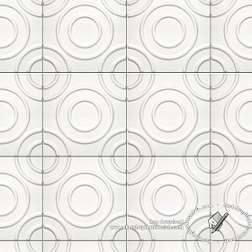 Textures   -   ARCHITECTURE   -   TILES INTERIOR   -   Ornate tiles   -  Geometric patterns - White tile 3d geometric patterns texture seamless 19681