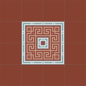 Textures   -   ARCHITECTURE   -   TILES INTERIOR   -   Cement - Encaustic   -   Victorian  - Victorian cement floor tile texture seamless 13839 (seamless)