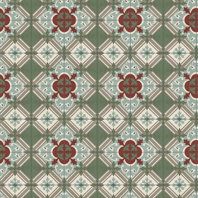 Textures   -   ARCHITECTURE   -   TILES INTERIOR   -   Cement - Encaustic   -  Encaustic - Traditional encaustic cement ornate tile texture seamless 13621