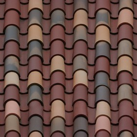 Textures   -   ARCHITECTURE   -   ROOFINGS   -  Clay roofs - Clay roof texture seamless 19566