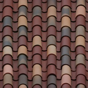 Textures   -   ARCHITECTURE   -   ROOFINGS   -   Clay roofs  - Clay roof texture seamless 19566 (seamless)