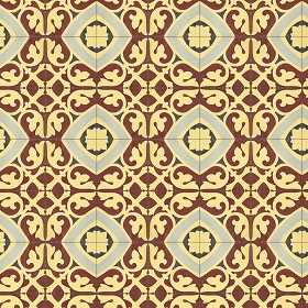 Textures   -   ARCHITECTURE   -   TILES INTERIOR   -   Cement - Encaustic   -  Encaustic - Traditional encaustic cement ornate tile texture seamless 13627