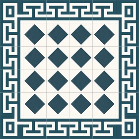Textures   -   ARCHITECTURE   -   TILES INTERIOR   -   Cement - Encaustic   -  Victorian - Victorian cement floor tile texture seamless 13847
