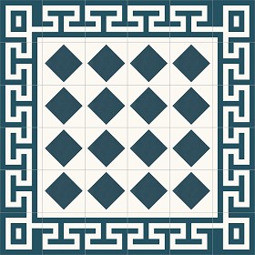 Textures   -   ARCHITECTURE   -   TILES INTERIOR   -   Cement - Encaustic   -   Victorian  - Victorian cement floor tile texture seamless 13847 (seamless)