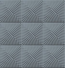 Textures   -   ARCHITECTURE   -   DECORATIVE PANELS   -   3D Wall panels   -   Mixed colors  - Interior 3D wall panel texture seamless 02910 (seamless)