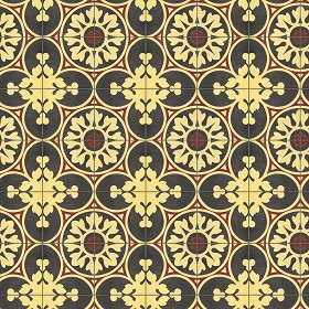 Textures   -   ARCHITECTURE   -   TILES INTERIOR   -   Cement - Encaustic   -  Encaustic - Traditional encaustic cement ornate tile texture seamless 13628