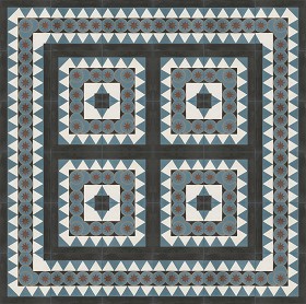 Textures   -   ARCHITECTURE   -   TILES INTERIOR   -   Cement - Encaustic   -   Victorian  - Victorian cement floor tile texture seamless 13855 (seamless)