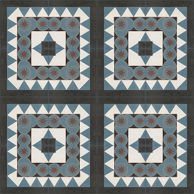 Textures   -   ARCHITECTURE   -   TILES INTERIOR   -   Cement - Encaustic   -   Victorian  - Victorian cement floor tile texture seamless 13856 (seamless)