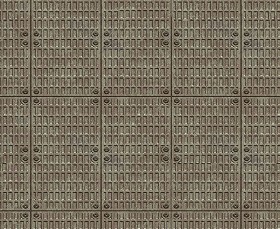 Textures   -   MATERIALS   -   METALS   -  Plates - Industrial iron metal plate texture seamless 10778