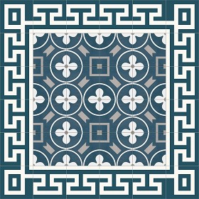 Textures   -   ARCHITECTURE   -   TILES INTERIOR   -   Cement - Encaustic   -  Victorian - Victorian cement floor tile texture seamless 13860