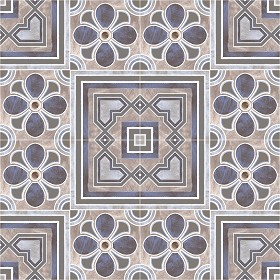 Textures   -   ARCHITECTURE   -   TILES INTERIOR   -   Cement - Encaustic   -  Encaustic - Traditional encaustic cement ornate tile texture seamless 13641