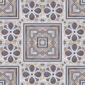 Textures   -   ARCHITECTURE   -   TILES INTERIOR   -   Cement - Encaustic   -   Encaustic  - Traditional encaustic cement ornate tile texture seamless 13641 (seamless)