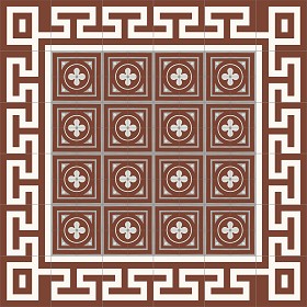 Textures   -   ARCHITECTURE   -   TILES INTERIOR   -   Cement - Encaustic   -  Victorian - Victorian cement floor tile texture seamless 13864