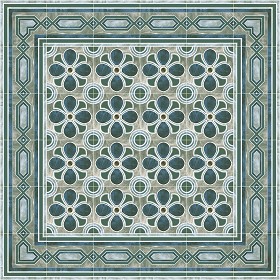 Textures   -   ARCHITECTURE   -   TILES INTERIOR   -   Cement - Encaustic   -  Encaustic - Traditional encaustic cement ornate tile texture seamless 13645