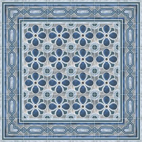 Textures   -   ARCHITECTURE   -   TILES INTERIOR   -   Cement - Encaustic   -   Encaustic  - Traditional encaustic cement ornate tile texture seamless 13648 (seamless)