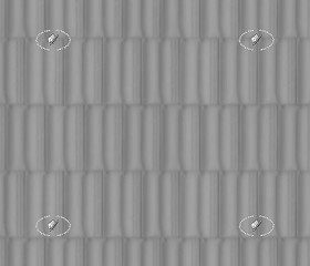 Textures   -   ARCHITECTURE   -   ROOFINGS   -   Clay roofs  - White clay roof texture seamless 20920 - Displacement