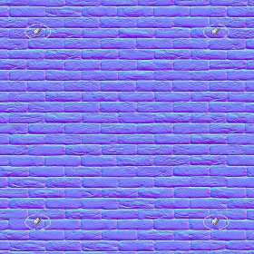 Textures   -   ARCHITECTURE   -   BRICKS   -   Facing Bricks   -   Rustic  - Rustic facing bricks texture seamless 20895 - Normal