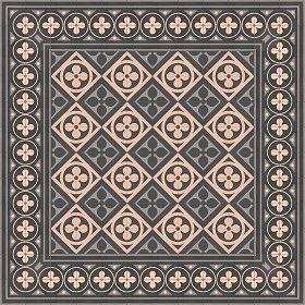 Textures   -   ARCHITECTURE   -   TILES INTERIOR   -   Cement - Encaustic   -  Victorian - Victorian cement floor tile texture seamless 13871
