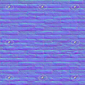 Textures   -   ARCHITECTURE   -   BRICKS   -   Facing Bricks   -   Rustic  - Rustic facing bricks texture seamless 20967 - Normal