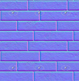 Textures   -   ARCHITECTURE   -   BRICKS   -   Facing Bricks   -   Rustic  - Dark rustic facing bricks texture seamless 21266 - Normal