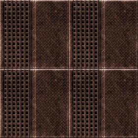 Textures   -   MATERIALS   -   METALS   -  Plates - Industrial bronze metal plate texture seamless 10797